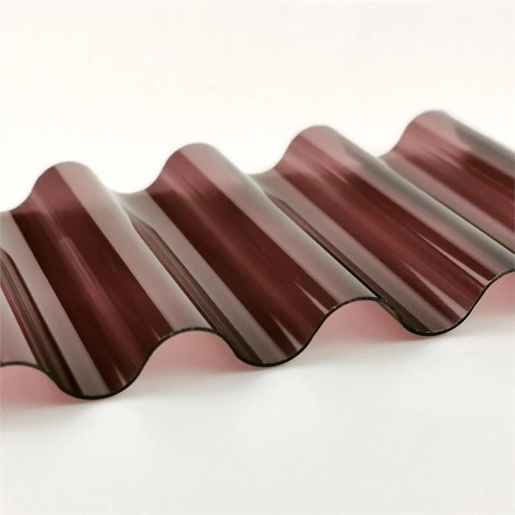 Bronzed Corrugated Foamed Polycarbonate 12 ft